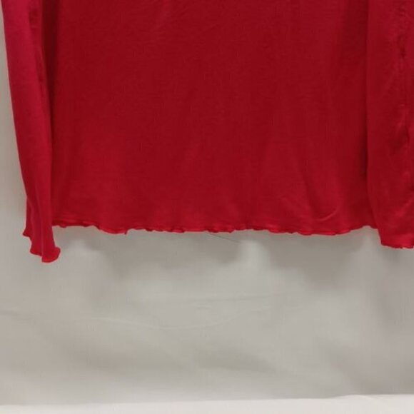 Cupio Open Shoulder Cold Shoulder Tee Blouse Top Magenta Size Medium EUC - Picture 4 of 5